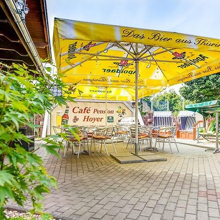 Cafe Hoyer Pension Und Appartements Roedigsdorf Bagian luar foto