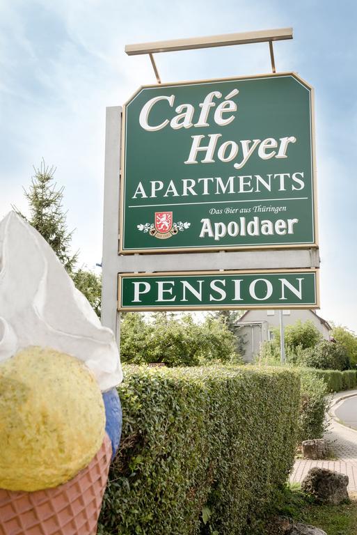 Cafe Hoyer Pension Und Appartements Roedigsdorf Bagian luar foto